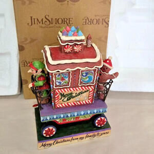 Jim Shore Candy Cane Caboose 2011 Christmas Train 4025632 Heartwood Creek RARE
